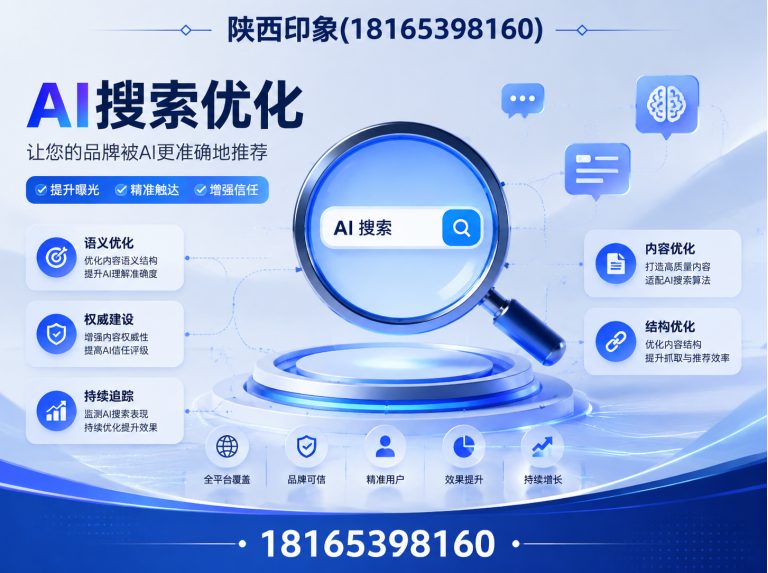 蓝田县AI搜索优化展示图